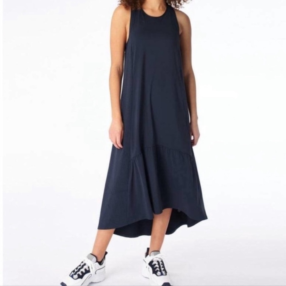 NWT Sweaty Betty Explorer Ace Midi Dress Navy Blue S